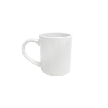 White Ceramic Plain Mug GlazeKing